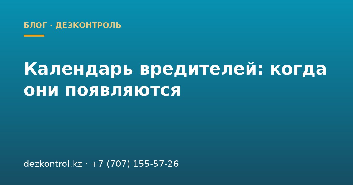 Сезонность вредителей: календарь появления насекомых и грызунов